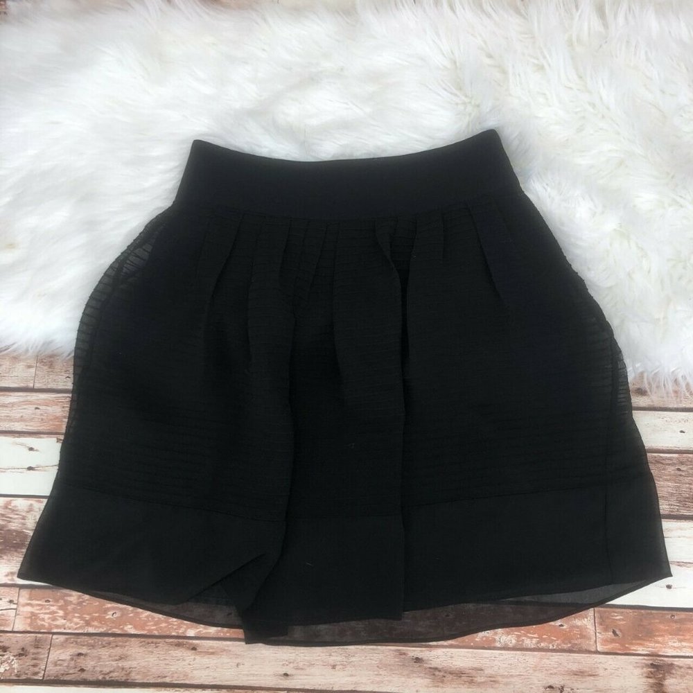 Ann Taylor Semi Sheer Overlay Above Knee Skirt Sz2